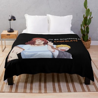 Anzu Honshino I Ll Do Anything For Chocolate Funny Throw Blanket