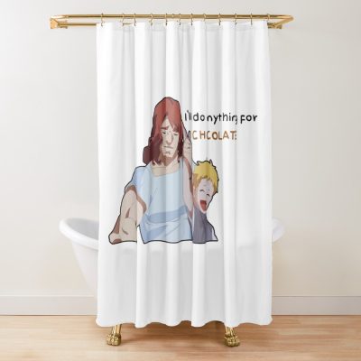 Anzu Honshino I Ll Do Anything For Chocolate Funny Shower Curtain